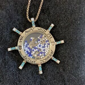 Betsey Johnson, Sail Away With Me, Ship Wheel Pendant
